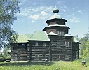 Церковь прор. Илии в с. В. Берёзовец Солигалического р-на. Кон. XVIII — нач. XIX в. Фотография. Кон. XIX в.