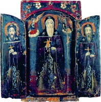 Коптские святые Пжоль, Псой, Шенуте. Икона (Красный мон-рь)