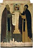 Преподобные Макарий Унженский и Иаков Железноборовский. Икона. 20-е гг. XVII в. (ЦИАМ)