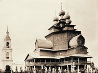 Церковь во имя свт. Николая Чудотворца в с. Берёзовец на Ноле. Фотография. Нач. XX в.