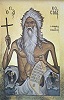 Прп. Косма Отшельник. Икона. ХХ в. (мон-рь Кузумас)