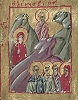 Прп. Ксения Миласская. Миниатюра из Минология. 1322–1340 гг. (Bodl. gr. th. f. 1. Fol. 26)