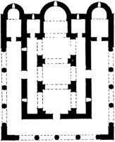План Кумской базилики во имя Пресв. Богородицы. VIII в.