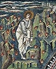 Прор. Моисей перед Неопалимой Купиной. Мозаика ц. Сан-Витале в Равенне. VI в.