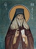 Прп. Лев Оптинский. Роспись ц. Казанской иконы Божией Матери в Оптиной пуст. 2004 г. Иконописец мон. Мария (Левестам)