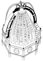 Купол собора Санта-Мария-Фьоре. Схема и разрез