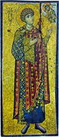 Вмч. Георгий Победоносец. Мозаичная икона. 2-я пол. XII в.