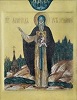 Прп. Леонид Устьнедумский. Икона. 80-е гг. XX в. (Введенская ц. в дер. Озерской Кировской обл.)