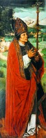 Католич. св. Леандр, еп. Гиспальский. Худож. А. Бенсон. Ок. 1530 г. (Королевский Вавельский замок, Краков)