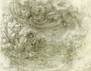 Ливень затапливает город. Ок. 1508–1511 гг. (Королевская б-ка Виндзорского замка, Англия)