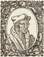 Ж. Лефевр д’Этапль. Гравюра из кн.: Bèze Th. Icones, id est verae imagines virorum. Gen., 1580