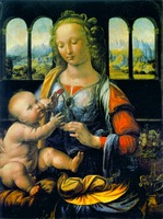 Мадонна с гвоздикой. Ок. 1474–1478 г. (Старая пинакотека, Мюнхен)