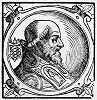 Лев IX, папа Римский. Гравюра из кн.: Platina B. Historia. 1626. P. 159 (РГБ)