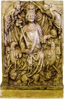 Имп. Людовик IV Баварский. Рельеф папского дворца в Авиньоне. XIV в.