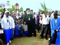 Визит патриарха Александрийского Феодора II в Малави. Фотография. 2011 г.