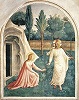 Явление Христа равноап. Марии Магдалине. Роспись мон-ря Сан-Марко во Флоренции. Ок. 1445 г. Мастер Фра Беато Анджелико