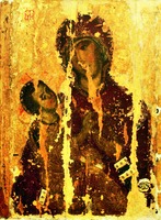 Холмская икона Божией Матери. Кон. XII - нач. XIII в. (Музей волынской иконы, Луцк)