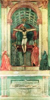 Св. Троица. Роспись ц. Санта-Мария-Новелла во Флоренции. 2-я пол. 20-х гг. XV в.