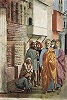 Чудо исцеления тенью ап. Петра. Роспись капеллы Бранкаччи в ц. Санта-Мария-дель-Кармине во Флоренции. Ок. 1427 г.