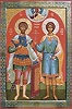 Святые мученики Маркелл и Кассиан Танжерские. Икона. 2011 г. (ц. Воскресения Христова в Рабате)