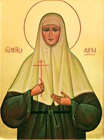Кликните для увеличения картинки Прмц. Марфа (Тестова) Дивеевская. Икона. Нач. XXI в. (Серафимо-Дивеевский мон-рь)