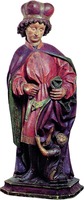 Св. Мартин и нищий. Скульптура. Ок. 1475–1480 г. (Художественный музей, Сиэтл)