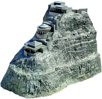 Модель укреплений и дворцов Масады
