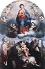 «Богоматерь во славе, со святыми Марином, Антонием Падуанским, Франциском и Кларой». Ок. 1640 г. Худож. Дж. Б. Урбинелли (Национальный музей, Сан-Марино)