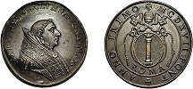 Медаль с изображением папы Римского Мартина V. Аверс. Реверс. 1417 г.