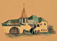Монастырь во имя свт. Василия Великого в Овруче. Проект келейного корпуса. 1909 г.