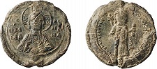 Имп. Мануил I Комнин. Бронзовая монета. Аверс. Реверс. 1143–1180 гг. (Дамбартон-Окс, Вашингтон)