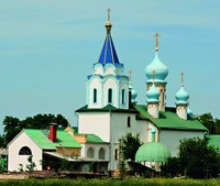 Церковь Покрова Пресв. Богородицы в мон-ре равноап. Марии Магдалины в ст. Роговская Тимашевского р-на Краснодарского края. 1997 г. Фотография. 2013 г.