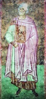 Вмч. Мина. Фреска ц. Св. Троицы мон-ря Сопочани. 1263–1268 гг.