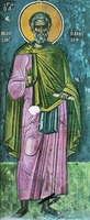 Прп. Моисей Мурин. Роспись кафоликона мон-ря Дионисиат на Афоне. 1547 г.
