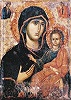 Икона Божией Матери «Одигитрия» из Нямецкого мон-ря. XIV в.
