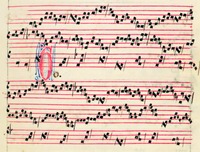 Клаузула «Virgo» из «Magnus organi». XIII в. (Laurent. Plut. 29. I. Fol. 11)