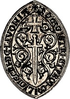 Печать ордена. XIII в. Прорисовка