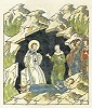 Свт. Мефодий в заточении. Миниатюра из Лицевого летописного свода. 70-е гг. XVI в. (РНБ. F.IV.151. Л. 904 об.)