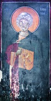 Вмч. Мина. Роспись кафоликона мон-ря Грачаница. 1321 г.