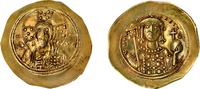 Иисус Христос. Имп. Михаил VII Дука. Золотой солид. Аверс. Реверс. 1071–1078 гг. (Дамбартон-Окс, Вашингтон)