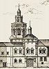 Церковь во имя прп. Михаила Малеина. Литография. Кон. XIX в.