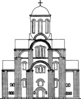 Церковь арх. Михаила. Реконструкция П. Д. Барановского
