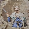 Блгв. кн. Михаил Ярославич Тверской. Роспись ц. Рождества Христова в с. Хабоцком Краснохолмского р-на Тверской обл. Кон. XIX в.