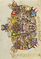 Инициал «С» из бревиария. 1153 г. (Музей Гетти, Лос-Анджелес. MS Ludwig IX. 1. Fol. 259v)