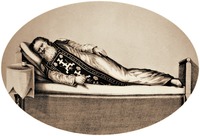 Прп. Моисей Оптинский в последние дни жизни. Литография. 1869 г. Мастерская Д. Гаврилова (РГБ)