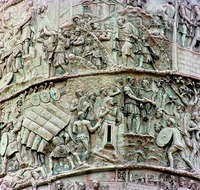 Сцена дакской кампании. Рельеф колонны Траяна на форуме Траяна в Риме. 114 г. Архит. Аполлодор Дамасский