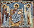 Деисус. Роспись ц. вмч. Георгия Победоносца мон-ря Воронец. Ок. 1492–1493 г.
