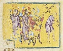 Несение Креста. Миниатюра из Моквского Четвероевангелия (НЦРГ. Q 902. Л. 89)