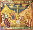 Положение во гроб. Роспись ц. в честь Воздвижения Креста Господня в с. Пэтрэуци. 1487–1488 гг.