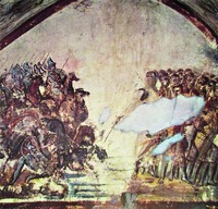 Переход через Чермное море. Роспись катакомб на Виа-Латина в Риме. Нач. IV в.